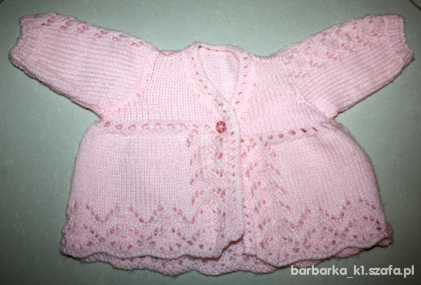 Śliczny różowy sweterek