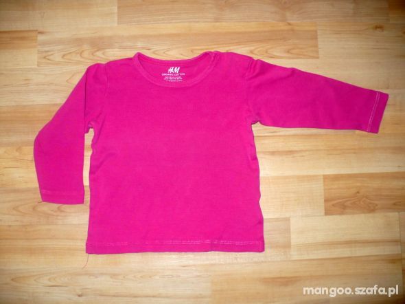 Różowa bluzka bluzeczka H&M 80
