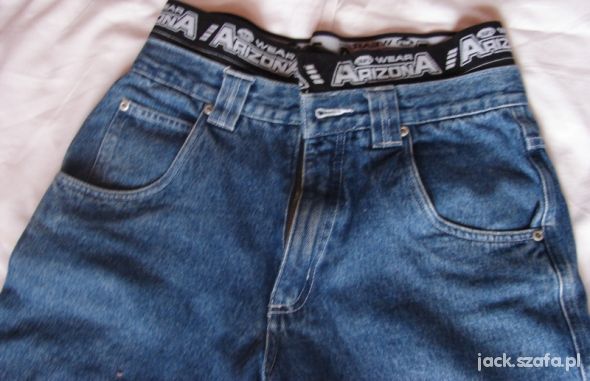 ARIZONA WEAR SKATE jeansy PODWÓJNY pas 74 USA