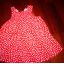 czerwona sukieneczka w groszki z hm