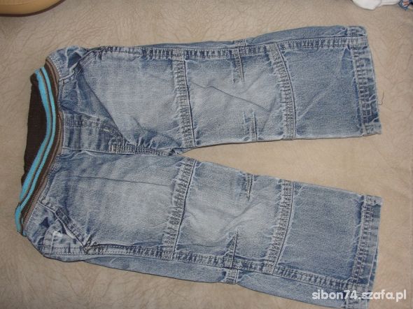 jeansy f&F rozmiar 80 dla bliźniaków