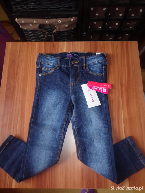 Reserved 104 cm Nowe Jeansy