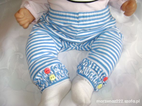 Baby Legginsy falbanki roz 3 6 msc