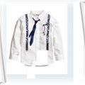 H&M koszula z szelkami i krawatem swięta 128