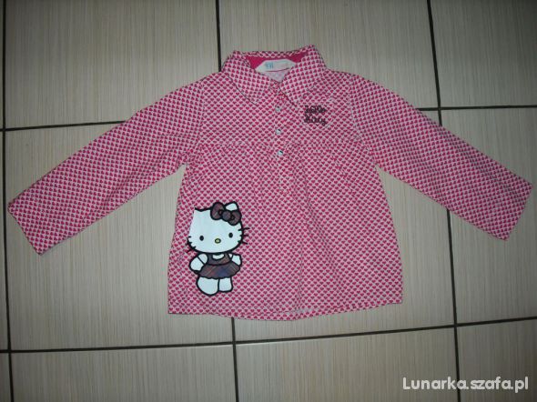 H&M Koszula Hello Kitty serduszka 92 cm