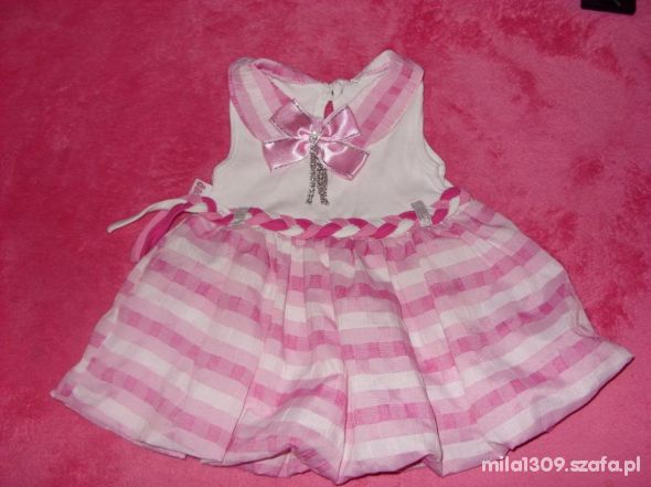 Sukieneczka dla małej damy 68 cm
