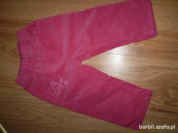 Spodnie różowe 6 9miesięcy