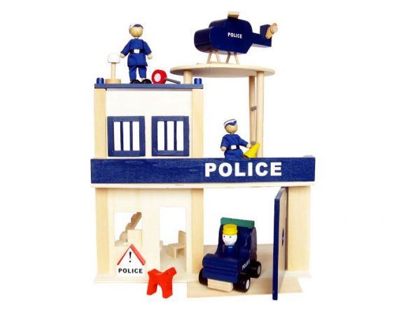 Marionette Komisariat Policji drewniany