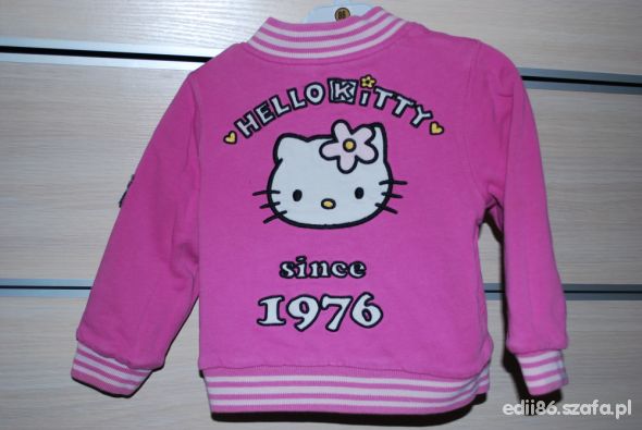 dwustronna bluza rozowo szara hello kitty
