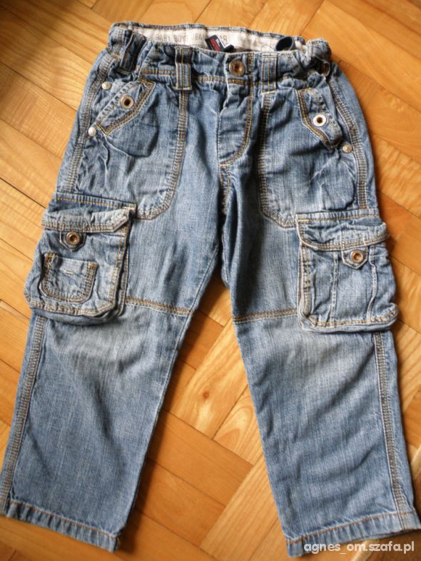 Spodnie dżinsowe bojówki ZARA
