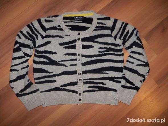 Sweterek Next zebra rozm 110 cm