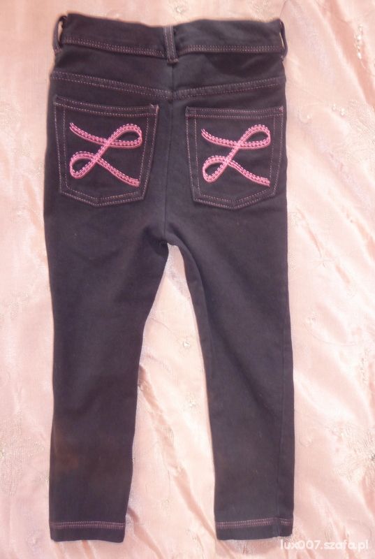 Tregginsy jak jeansy różowa nitka 92 cm