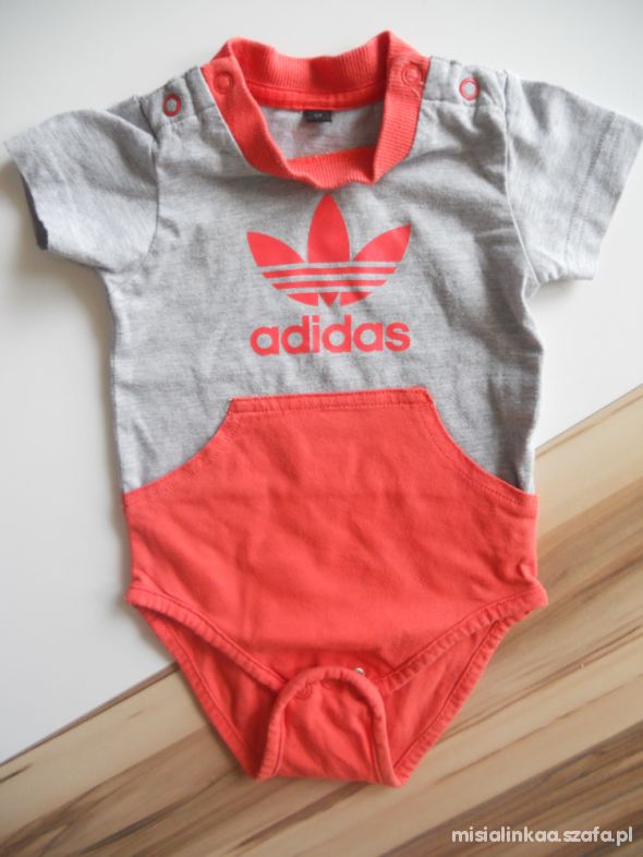 ADIDAS body melanżowe ORIGINALS LOGO czerwone