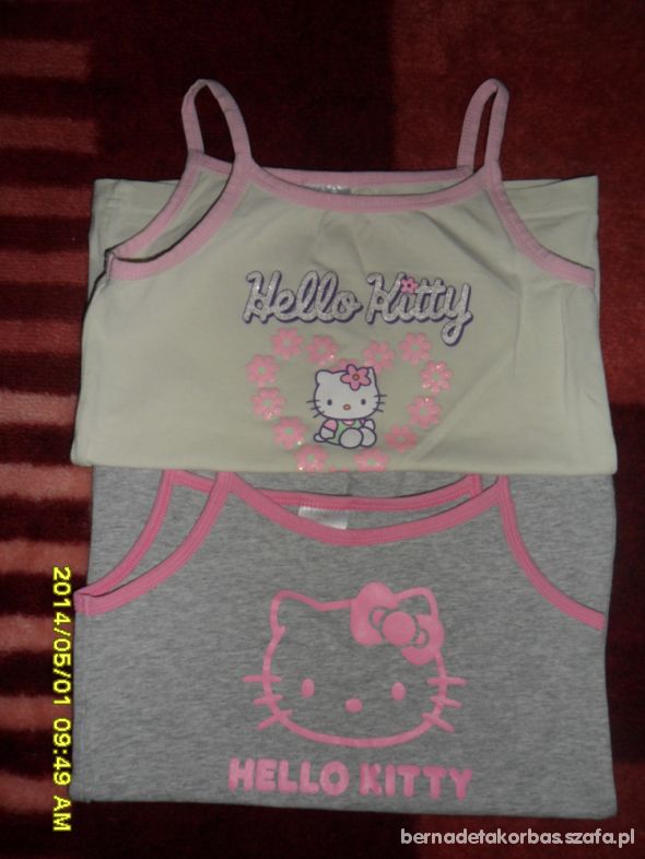2 koszulki Hello kitty 110 116