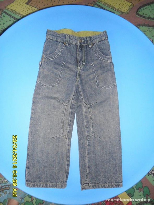 Spodnie chłopięce dżinsowe 5 10 15 rozmiar 98