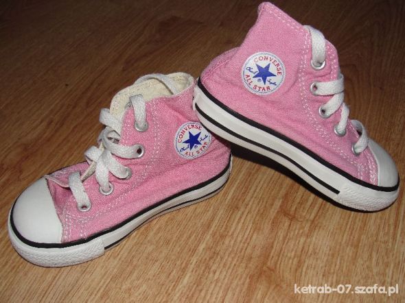 CONVERSE WYSOKIE TRAMPKI RÓŻOWE