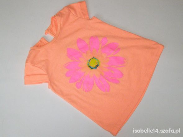 86 NEONOWA BLUZECZKA MALOWANY KWIAT