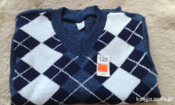 modny sweter dla chłopca 128