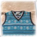 bezrękawnik dla chłopca sweterek 122