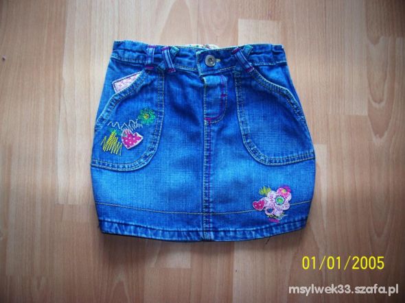 MARKS&SPENCER jeans mini sliczna roz 104