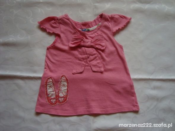 Bambini różowa bluzka kokarda roz 18 24 cm