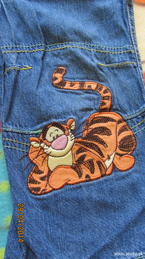 spodnie z tygryskiem 9 12mc