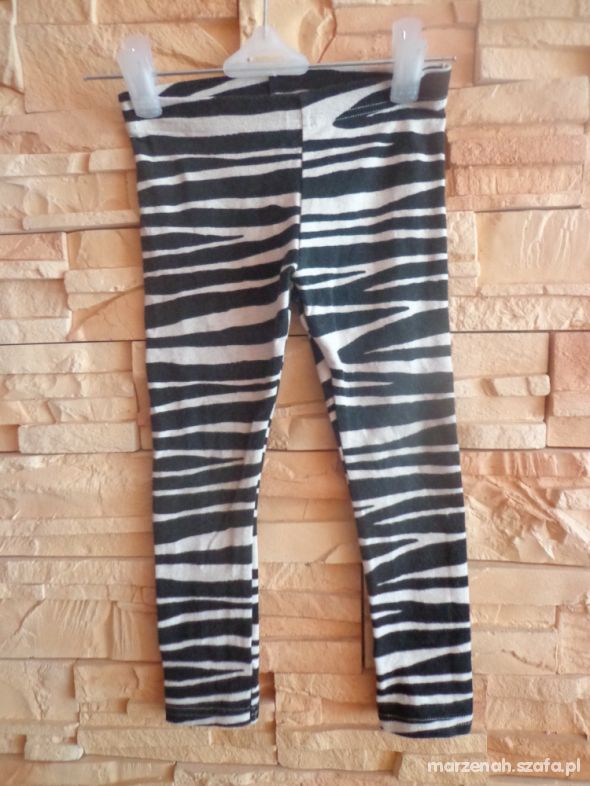 Getry legginsy Next zebra 98 104 cm