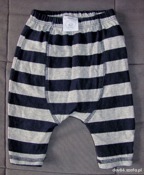 spodnie w paski alladyny baggy 62cm 5 10 15