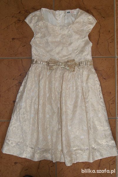 Odświętna sukienka H&M 128 78l