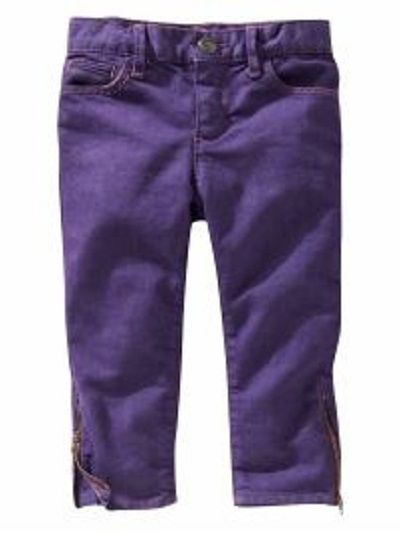 GAP fioletowe skinny jeans z suwakami 5 lat