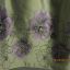 Sukienka z podszewką szara w kwiaty fioletowe