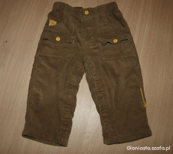 spodnie sztruksowe 80 cm marki 5 10 15