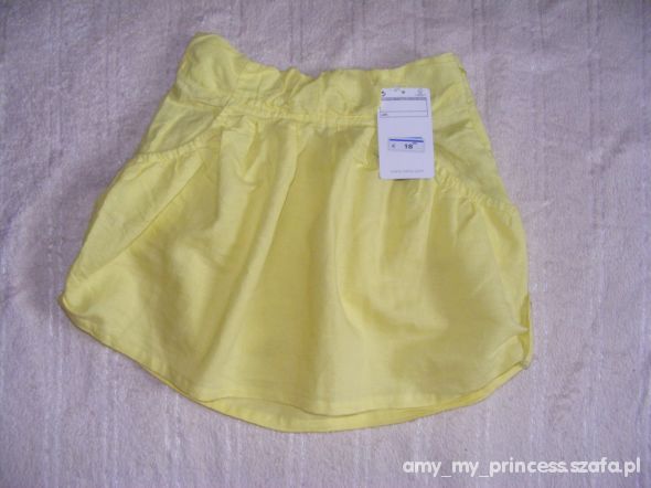 żółta spódniczka Zara 118 cm