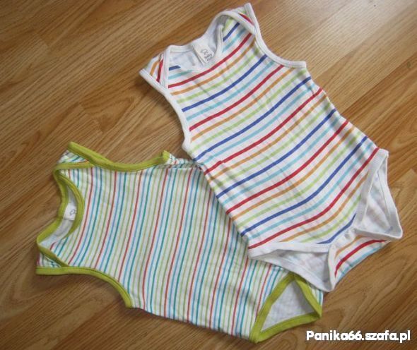 C&A CandA 2 pack BODY W PASKI KOMPLET 86 cm