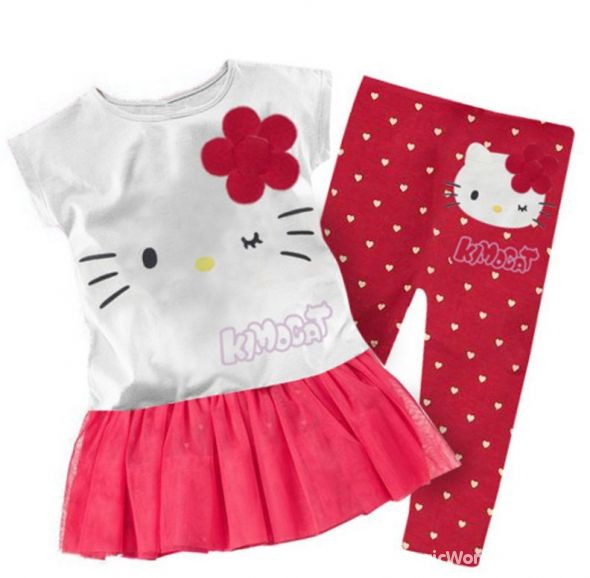 Komplecik hello kitty rozmiary od 2 do 6 lat