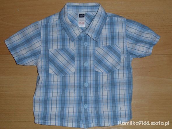 Niebieska koszula bawełna MandCO 80