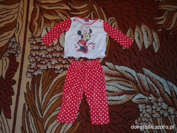 piżamka Disney z Minnie rozmiar około 80
