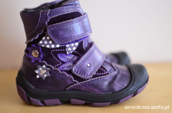 Kozaki BARTEK rozm 23 15cm bdb owcza wełna