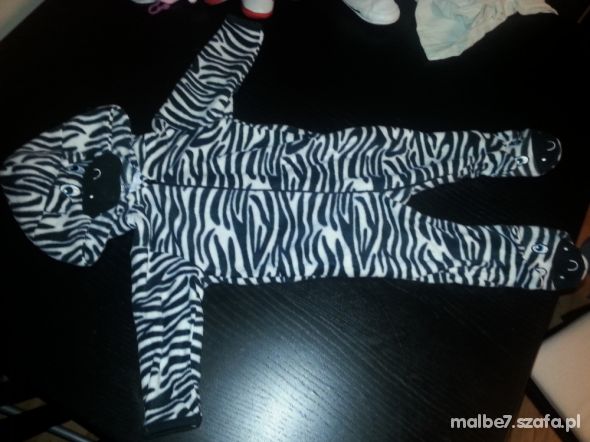 Piżama Pajac Zebra