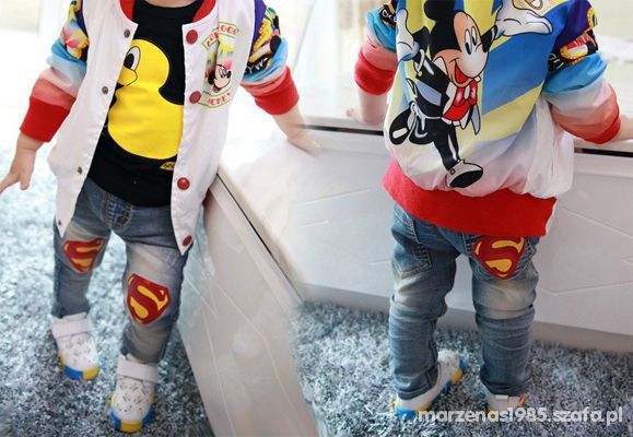 Spodnie jeans superman