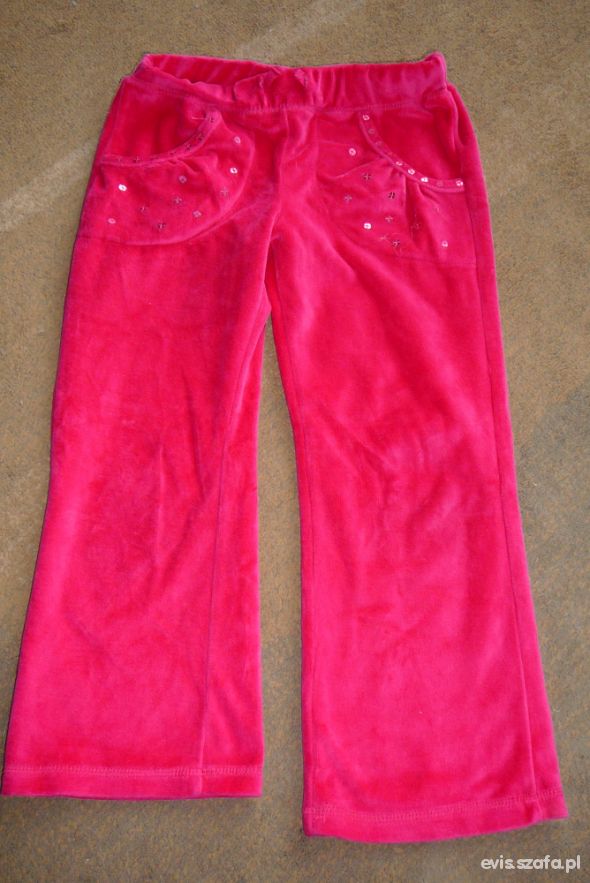 Spodnie dresowe ff różowe 116 cm