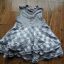 szara sukienka z tiulem bakkaboe 62 cm plus