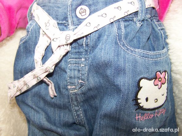 spodnie h&M hello kitty roz 86