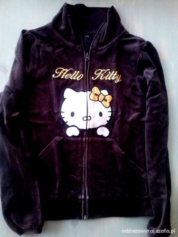 Bluza welurkowa Hello Kitty H M 146 S