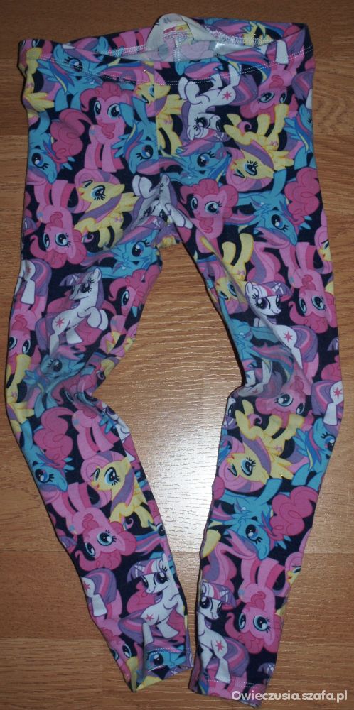 Śliczne legginsy getry PONY H&M 104