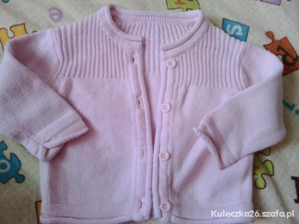 Różowy sweterek Newborn 0 3m