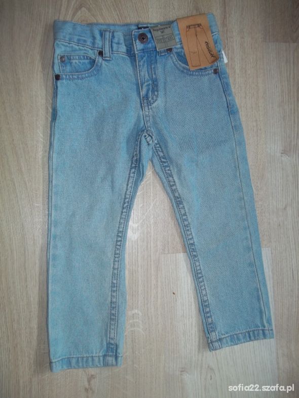 rurki spodnie jeans 98 3 4 latka