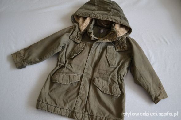 HM parka na kożuszku jesień zima 5 l 110 cm