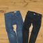 H&M rurki 134 spodnie skinny 2 pary