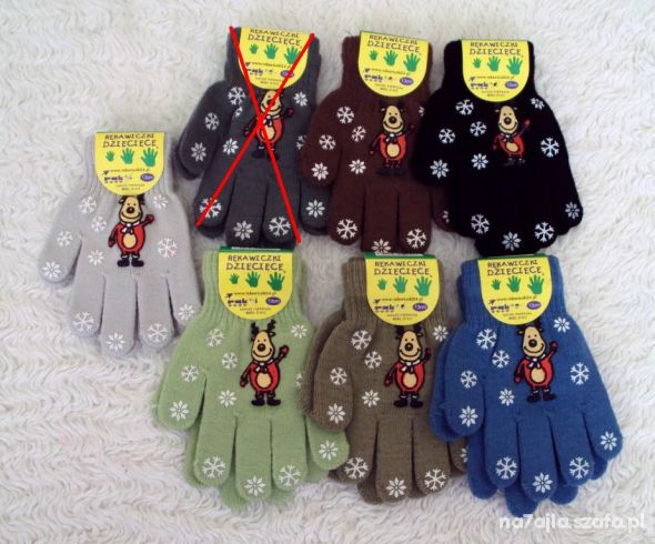 13 cm Rękawiczki dla chłopca 6 kolorów